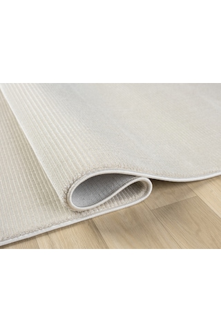 Mariesse Home Artes Serisi Bambu Dokulu Modern Sık Dokuma Koridor Kesme Yolluk Dokuma Makine Halısı Gri