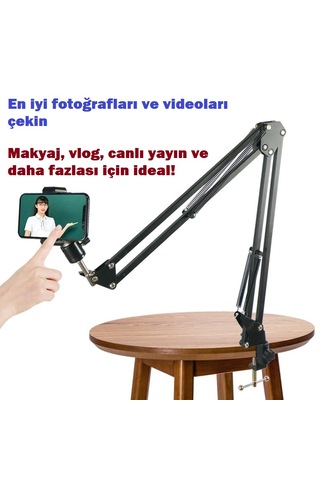 Venaliastore Dim Led Halka Işık Telefon Tutuculu