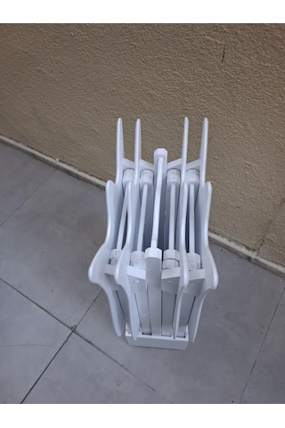 Zigon Çanta 90539 Lale Model Dörtlü Takım Ahşap Mdf Beyaz Renk El Yapım Beyaz
