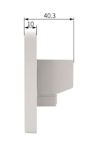 Analog Kablolu Termostat Merallı C430b Beyaz 16a 3.5kw