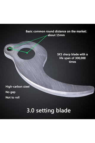 Mufunye Sk5 Karbon Çelik Bahçe Budama Bıçağı Uçları - 30mm Tam Set Hareketli + Sabit Bıçak - Orman Meyve Sebze Kesici Erişkin Uyumlu