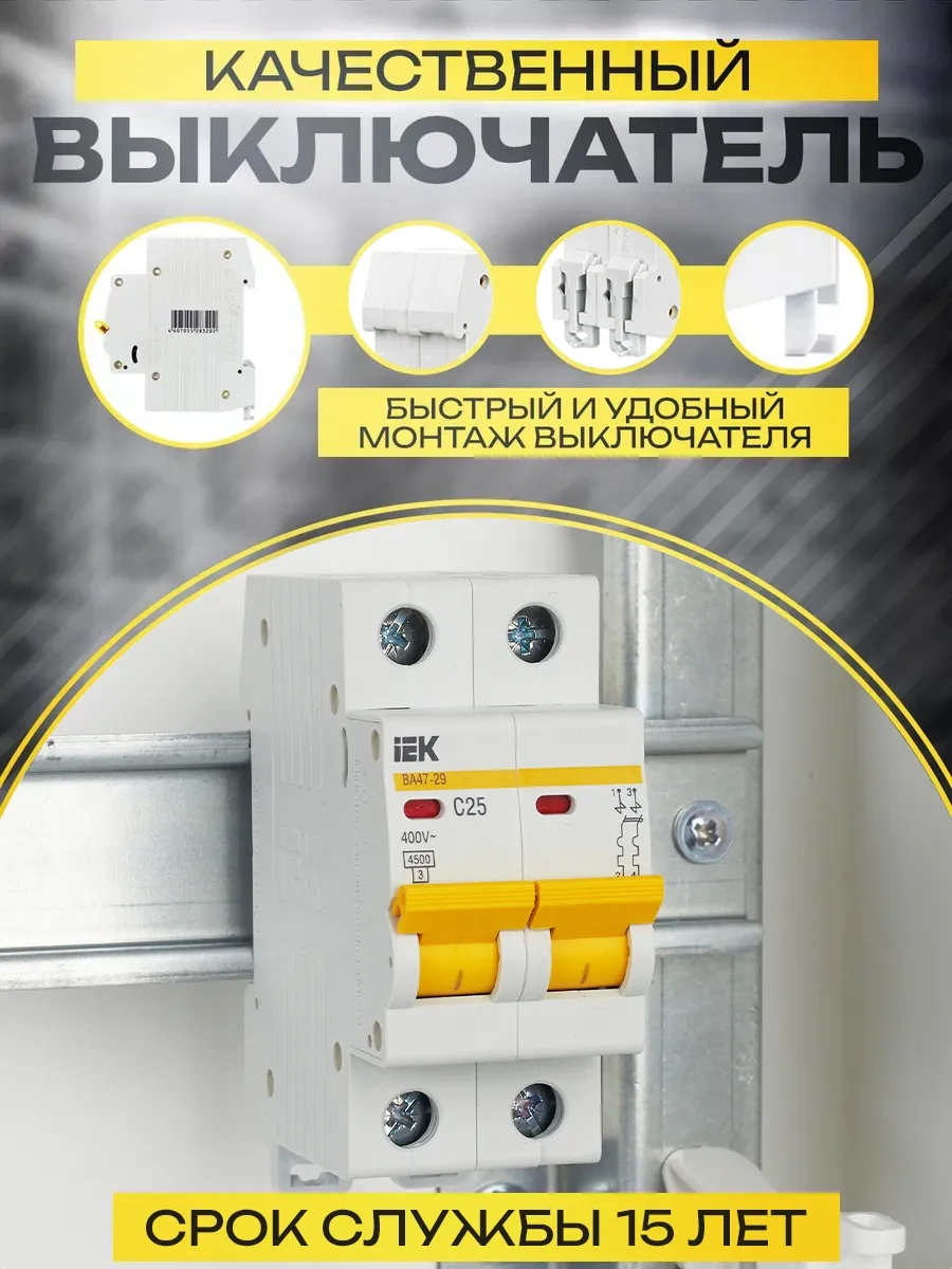 Iek 25a Va47-29 2p C Otomatik Şalter 66059403