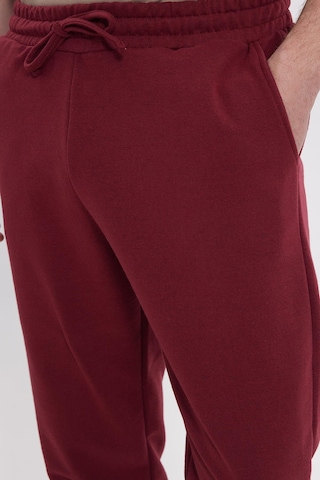 Tudors Erkek Regular Fit Klasik Kesim Beli Bağcıklı Jogger Cepli Lastikli Paça Bordo Eşofman Altı-41766 Bordo