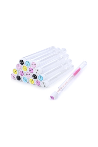 Gajeena Parlak Kristal Saplı Makyaj Fırçası - Kirpik Ve Kaş Şekillendirme İçin Nylon Uçlu