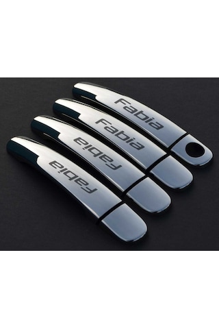 Skoda Fabia Krom Kapı Kolu 2000-2007 4 Kapı Paslanmaz Çelik N11.1137