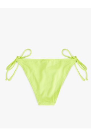 Koton Astarlı Biyeli Bağcıklı Yanları İpli Parlak Bikini Altı Yeşil 5sak00095mm Yeşil