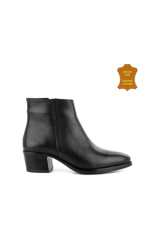 Hush Puppies Befasi 725011 Gerçek Deri, Anatomik, Kadın Bot Cilt Siyah Siyah Cilt