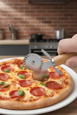 Molino Mln-10970 Akasya Saplı 2'li Pizza Kesici
