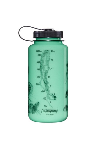 Nalgene Wide Mouth 32 Oz Suluk Matara 1 Litre Glowyld Jellyfish 682025-0031 Yeşil