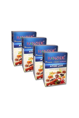 Hanzade Bitkisel Propolisli C Vitaminli Kara Mürverli Atom Çayı 4 x 150 G