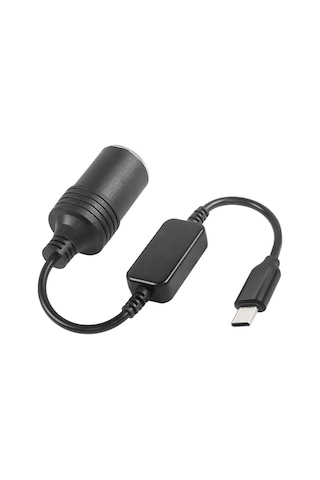 Powermaster Type-c 5volt- 12v 1a Dişi Çakmak Çevirici 30cm Kablolu