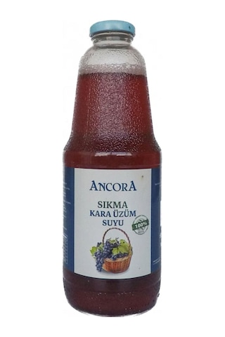 Ancora Sıkma Kara Üzüm Suyu 1 Lt X 6 Adet