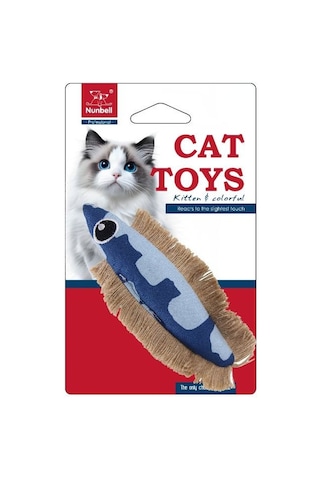 Nunbell Kedi Oyuncagı Mavi Balık