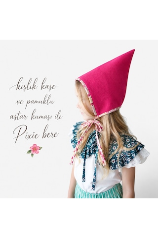 Bebe Çocuk Pixie Bere Fuşya