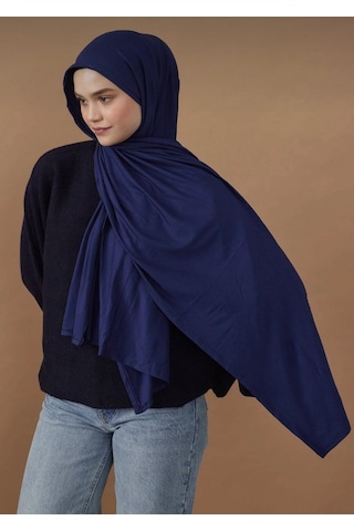 Gesshop Kadın Penya Şal Lacivert