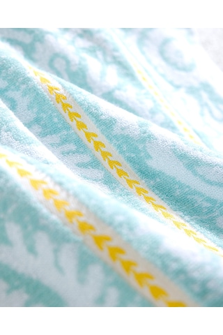 Madame Coco Herbert %100 Pamuk Plaj Havlusu - Turkuaz - 70x150 Cm Hvlu0000000226