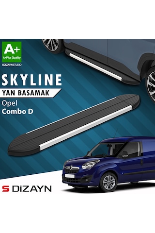 S-dizayn Opel Combo D Skyline Aluminyum Yan Basamak 193 Cm 2011-2015 A+ Kalite