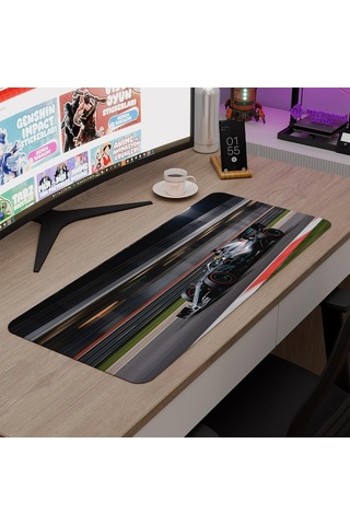 F1 Gaming Mouse Pad Kauçuk Kaymaz Taban Mousepad V5, 70x30 Xl