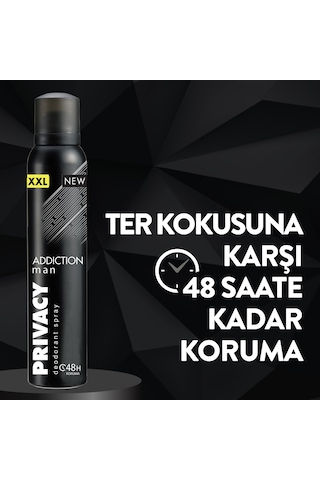 Privacy Man Addiction 48H Erkek Sprey Deodorant 6 x 200 ML