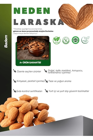 Çiğ Badem 100g Raw Almonds Taze Yeni Mahsül 100 G