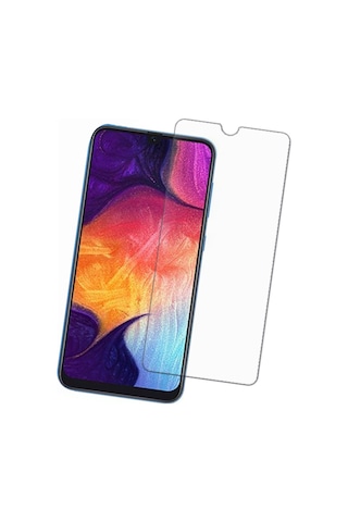 ErkMobile Samsung Uyumlu Galaxy A50 Kırılmaz Ekran Koruyucu Temperli Cam