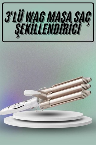 Saç Şekillendirici Üçlü Fıçı Sistemli Seramik Kaplama 25 Mm Çok Renkli