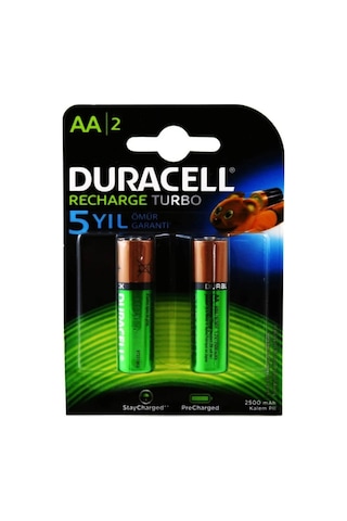 Duracell 2500 Mah Sarjlı Kalem Pıl 2 Lı