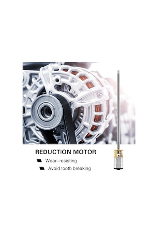 Yaozixa Ga12n20-m4100 6v 500rpm Düşük Gürültülü, Yüksek Torklu Metal Dişli Dc Redüksiyon Motoru M4 100mm Vida Mil