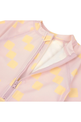 Lassig Uv Korumalı Mayo Checkerboard Pale Pink Yellow Pembe