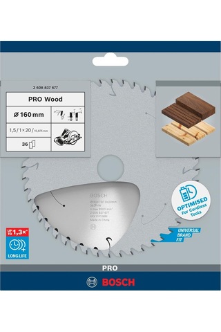 1 X Pro Wood Daire Testere Bıçağı, Akülü Daire Testereler İçin Yumuşak Ahşap, Sert Ahşap, Çap Mm, Profesyone