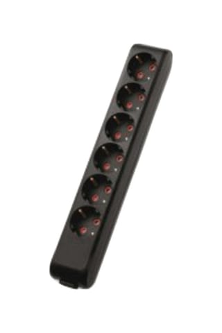 Multi-let 6lı Topraklı Klemensli Çocuk Korumalı Siyah Priz Multi-let 6lı Topraklı Klemensli Çocuk Korumalı Siyah Priz
