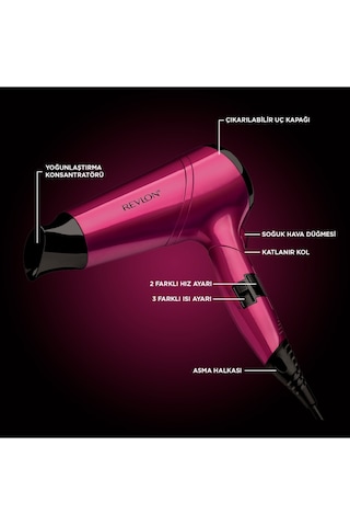 Revlon Frizz Fighter 2200W Kabarma Önleyici Ionic Saç Kurutma Makinesi