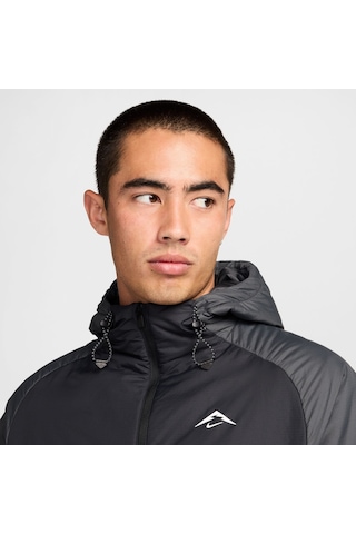 Nike Trail Primaloft Therma-fıt Erkek Siyah Koşu Ceketi-sportxstore Siyah-gri