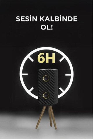 Kablosuz Hoparlör 24w Çift Sürücü, 3000mah Batarya, Taşınabilir Ayaklı Speaker