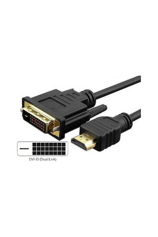 Hdmi To Dvi 10 Metre Çevirici Dönüştürücü Görüntü Kablosu