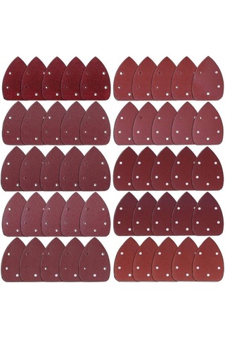 Zımpara Kağıdı 50 Adet Fare Detay Zımpara Zımpara Kağıdı Zımpara Kağıt Kanca Ve Döngü 40/00/80/100/120/180/240/320/400/800 Gri