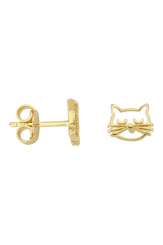 14 Ayar Altın Kedi Küpe 0,91 Gr-5439 59157138