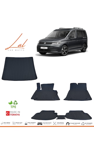 Volkswagen Caddy 3d Havuzlu Paspas Bagaj Havuzu Seti 2021 Ve Sonrası Uyumlu