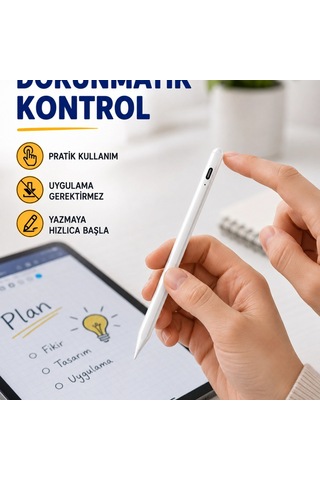 Yüksek Hassasiyetli Eğim Sensörlü Dijital Kalem Usb-c Hızlı Şarjlı Yeni Nesil