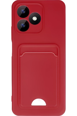 Realme Note 50 4g / Realme C53 Kılıf Kart Ve Resim Bölmeli Soft Renkli Silikon Kapak
