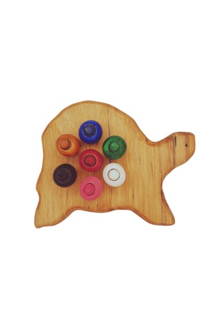 Boncuk Dizme Oyunu Ahşap Kaplumbağa