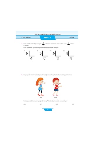 6. Sınıf Zihin Çalıştıran Eğlenceli Kanguru Matematik Soruları