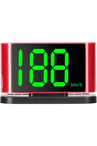 Leezsing Araç İçi Hud Hız Göstergesi Ve Güvenlik Uyarı Sistemi, Usb Bağlantılı, Plaka Gösterim Alanı, Kırmızı Renk Seçeneği