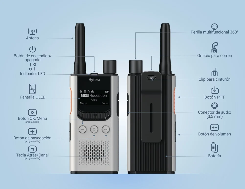 Hytera S1-pro Lisanssız El Telsizi + Kulaklık