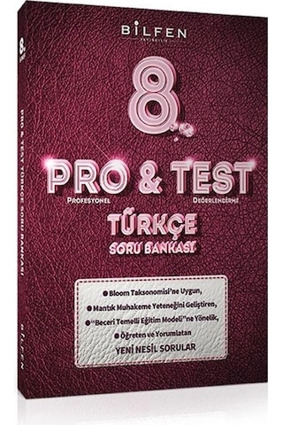 Bilfen Pro&test 8. Sınıf Türkçe - Matematik Ve Fen Bilimleri Soru Bankası 3 Kitap
