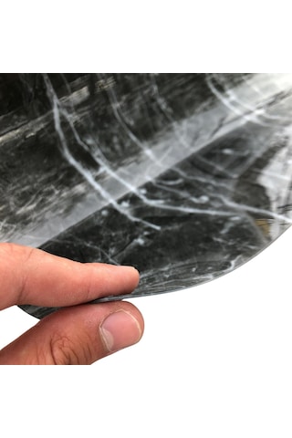Mermer Desenli - Kalın Pvc 1,2 Mm M-09 Masa Örtüsü