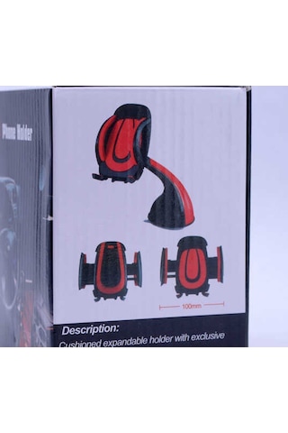 Noktaks - Telefon Tutucu Mobile Phone Holder Araç Telefon Tutucu - Siyah T4513