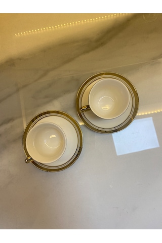 Lena 2'li Kahve Fincan Takımı - Renkli - 90 Ml