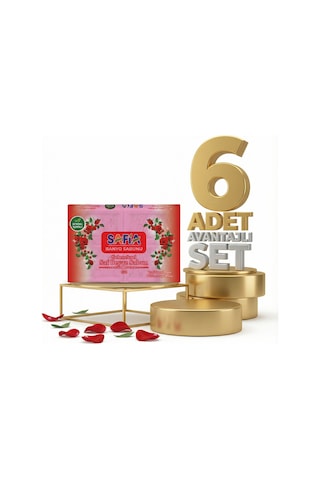 Safia Gül Banyo Sabunu 6x600 Gr
