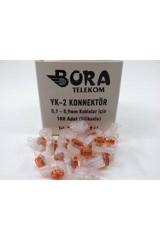 Ek Boncuğu Yak 2 Konnektör (1 Kt 100Lü) ( Ürün Adınıza Faturalı )